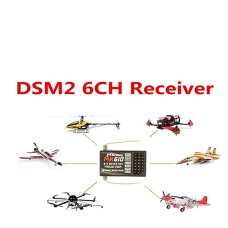 Receptor DSM2 MK610 AR6100 2,4 - Drone Racing Receiver reseña y precio