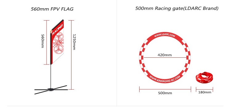 Piezas de repuesto para avione - Drone Racing Gate reseña y precio